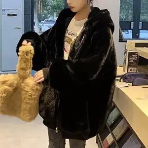 여자 털코트 페이크퍼 아우터 숏 트렌치 집업 후드_20225518_667501