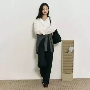 [백화점정품] 26년NEW 빈폴레이디스 빈폴 BEANPOLE [B. my] 치노 스트레이트 팬츠 블랙 BF5821N115