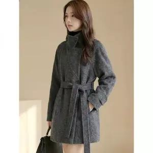 예쎄 벨티드 하이넥 하프코트 S5WCT057A 1214096