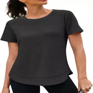 3rdhill 여성 운동복 반팔 크루넥 스포츠 요가 러닝 셔츠 퀵 드라이 의상 S-3XL 출시