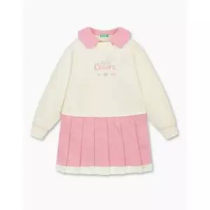 [백화점정품] 26년NEW 베네통 5FW-플리츠 피케 원피스QAOP01541