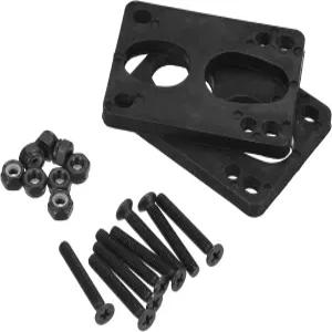 파티킬 스케이트보드 라이저 패드 나사 세트 장착 나사가 있는 6mm 롱보드 충격 상승 2팩 크루저용 너트