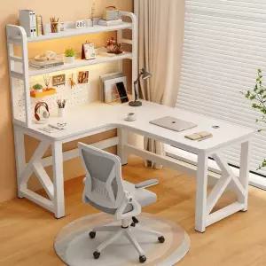 타공 공부 중학생 책상 원룸 다용도 사무실 ㄱ자형