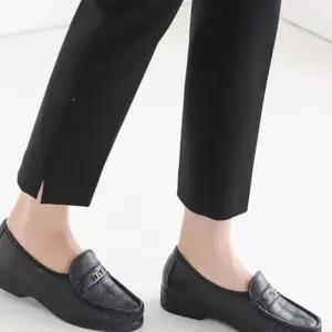 (올핀)국내제작 효도화 할머니신발 스티치 장식 근무화