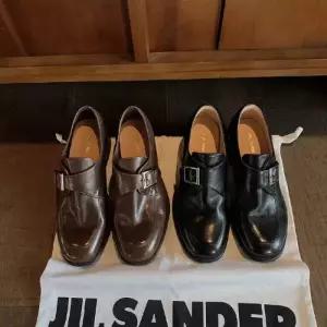 여자 빈티지 진가죽 옥스퍼드화 로퍼 구두 통굽 양가죽 포도 신발 스트랩 KS5