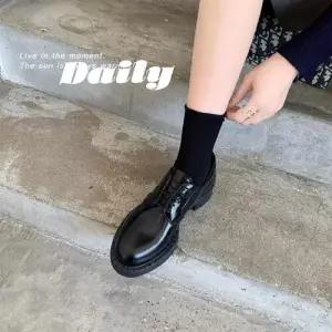 여사친 슈즈 윙팁 신발 로퍼 옥스퍼드화 더비 통굽 소가죽 버전 KS5