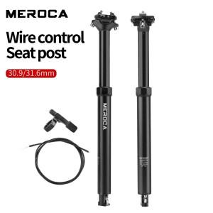 MEROCA 자전거 Dropper 시트 포스트 27.230.931.6x425mm 내부 라우팅 케이블 원격 와이어 제어 리프트 튜브