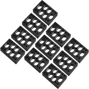 파티킬 1/2(12mm) 스케이트보드 라이저 패드 10개 플라스틱 트럭용 앵글 웨지 충격 블랙