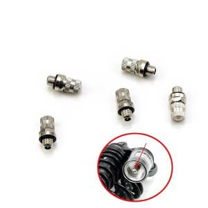 1pce 블리드 나사 후면 충격 공기 밸브용 배기 O-링 스테인레스 스틸 포함