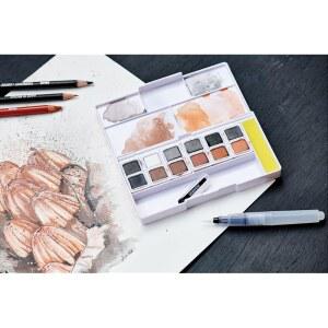 더웬트 쉐이드 혼합 내추럴 2305903 품질 틴티드 그래피틴트 색상 잉크텐스가 세트 연필 16피스 포함된 전문가용 미디어 페인트