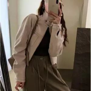 크롭자켓 세무 스웨이드 캐주얼 가을 자켓_20338267_667501