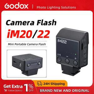 Godox IM20/IM22 미니 휴대용 리튬 이온 배터리 카메라 플래시 - 5가지 전력 레벨 DSLR/미러리스 범용 핫슈