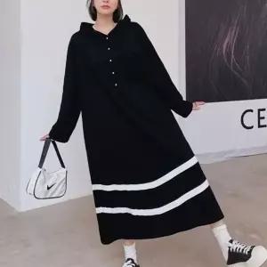 긴팔 루즈핏 앞단추 후드원피스 후드 롱원피스 빅사이_20338687_667501