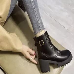 여자 레이스업 통굽부츠 워커 키놉이 워커힐 워커부츠 bTP8+6zKI