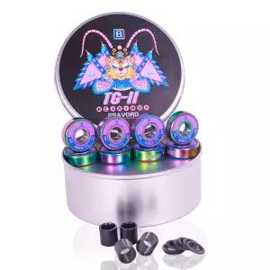 BRAVORD TG11 스케이트보드 베어링 스케이트보드용 고정밀 크루저 롱보드 8팩