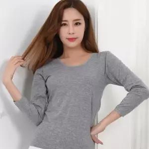 [라일리여성언더웨어] Rly 면스판 기본 ZF 민무늬 내의 베이직 긴팔