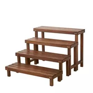 나무 화분 받침대 벤치 현관 98x25x12 목재 엔틱 카페