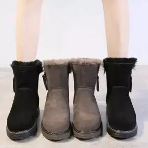 전체 털안감 옆지퍼 여성 부츠 여성스웨이드부츠 여자방한부츠