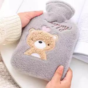 (다올)겨울 보온 물주머니 500ml 1000ml 털 보온미니물주머니