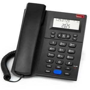 발신자 번호가 있는 Sangyn 유선 전화, 스피커가 Loud Ringer 가정용 리다이얼 및 스피드 다이얼, 홈 오피스용 링거 볼륨 조절이 가능한 아날로그 데스크 전화기