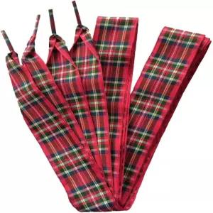 굿레이스 1인치 와이드 판타스틱 플랫 체크무늬 신발끈 패브릭 리본 격자무늬 운동화용 47/55인치 운동화