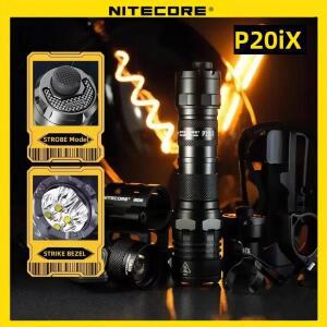 NITECORE P20iX 전술 손전등 USB-C 충전식 초강력 밀리터리 4000루멘 5000mAh NL2150HPi 배터리