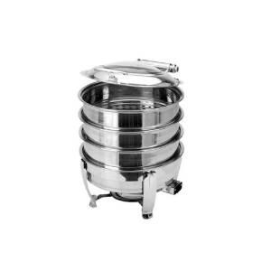 사각 업소용찜기 3P 만두 딤섬 JH-071 22호 은장 알콜용 음식 보온 실내