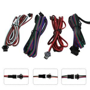2Pin JST LED 연장 케이블 전선 22AWG 남성 여성 커넥터 WS2811 RGBWW 스트립 빛