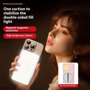 스마트 폰 마그네틱 필 라이트 Selfie 3 모드 조정 가능한 밝기 iPhone XIAOMI HUAWEI SAMSUNG 사진 조명