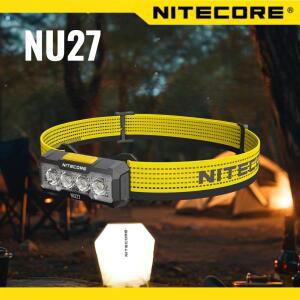 NU27 작업용 헤드 램프 헤드라이트 NITECORE 600 Lm 러닝 LED 하이킹 랜턴 손전등 야외 방수 헤드램프
