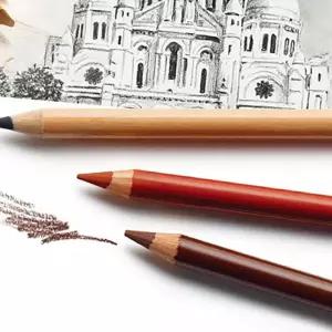 (올핀)연필콘테 콘테어파리스 미술스케칭연필 드로잉연필