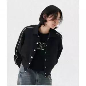 그루브라임 GROOVE RHYME 여성 트윌폴리 난스판 라글란 파이핑 바시티 점퍼 LRTSCUV592M 1437672