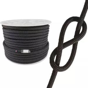 퓨밀리 UIAA 정적 등반 로프 11mm 45M(150피트) 나일론 커맨틀 랩핑 생존 구조 코드 암벽 운반용