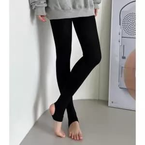 여자 데일리 겨울 따뜻한 얄리 고리 기모 레깅스 ktP8+4paO