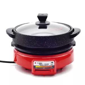 2단 분리형 전기냄비 포트 전기쿠커 전골냄비 그릴팬 TC-8000G