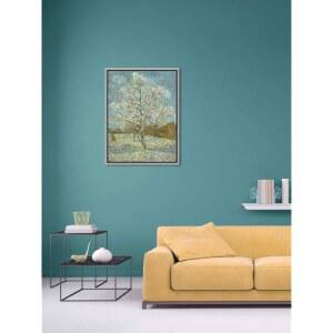 위코 아트 벽화 풍경 재현 데코레이션 유화 현대 욕실 캔버스 유명 랩드 핑크 액자 트리 인쇄 갤러리 침실 고흐의 피치