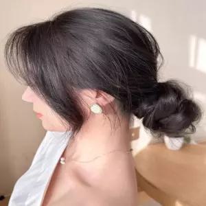 여자 볼륨당고머리 똥머리묶음 부분가발 업스타일가발 ill9+2ibT