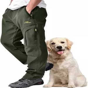 투멧 남성 하이킹 스노우 팬츠 스키 겨울 보온 플리스 안감 야외 발수 캠핑 산책 낚시