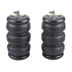 범용 2개 3열 고무 에어 라이드 서스펜션 쇼크 업소버 스프링 3E2200 퀵 커넥터 포함 트럭용