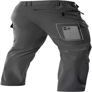 무스힐 등산 바지 남성 스트레칭 낚시 여행용 통기성 방수 퀵 드라이 경량 나일론 스판덱스 팬츠