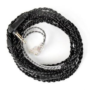 KZ ZS10 PRO 케이블 2M IEM 케이블, 귀 모니터 케이블에 3.5mm 플러그 포함 KZZS10 / X EDX ZAR 캐스터 ZSN ES4 ZSR 2 ZS12 (마이크 없음, QDC)