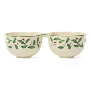 LENOX 898270 홀리데이 더블 접시 축제 크리스마스 서빙웨어