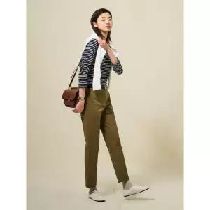 [백화점정품] 26년NEW 빈폴레이디스 빈폴 BEANPOLE [Essential] 슬림핏 치노 팬츠 카키 (BF5221E02H)