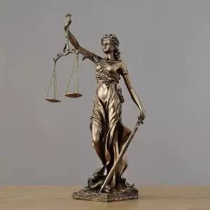 정의의 여신상 변호사 장식품 사무실 엔틱 법원 검사