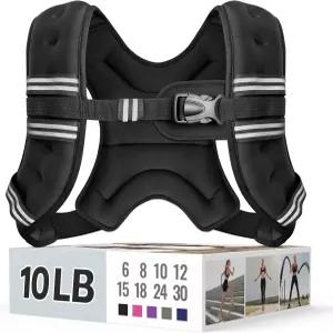 반사 스트라이프와 조절 가능한 버클이 있는 여성 및 남성용 지룬 무게 조끼 걷기 달리기 근력 운동을 위한