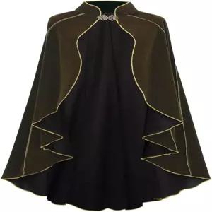 HAPNBCELE 여성 중세 망토 르네상스 벨벳 스탠드업 칼라 퀸 공주 의상 할로윈 크리스마스