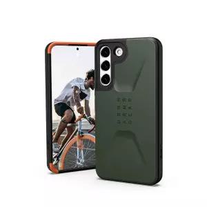 URBAN ARMOR GEAR UAG 삼성 호환 갤럭시 S22 전용 케이스 그린 올리브 슬릭 초박형 충격 흡수 민간인 보호