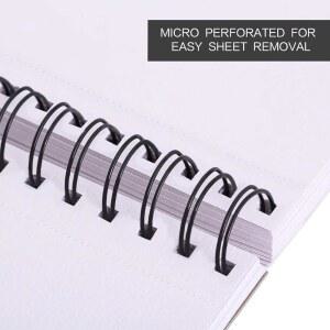 바흐모어 드로잉 60장 9X12인치 아크릴 아마추어를 110파운드 스케치 파스텔 180G 패드 혼합 수채화 잉크 위한 바운드 오일 페인트 프로 미디어 멀티미디어 아티스트 아트 스파이럴