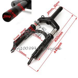 12 인치 프론트 서스펜션 포크 합금강 브래킷 바이크 오토바이 산악 자전거 전기 스쿠터 튜브 충격 흡수