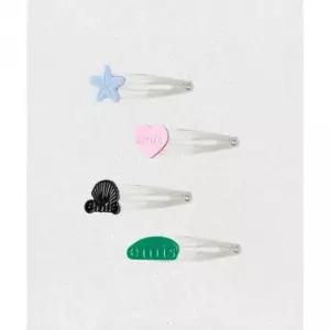 매장정품 이미스 EMIS LOGO SNAP HAIR CLIP 4SET m10371662946 1437900